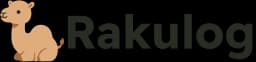 AI議事録作成・文字起こしツール「Rakulog(ラクログ)」のロゴ。
